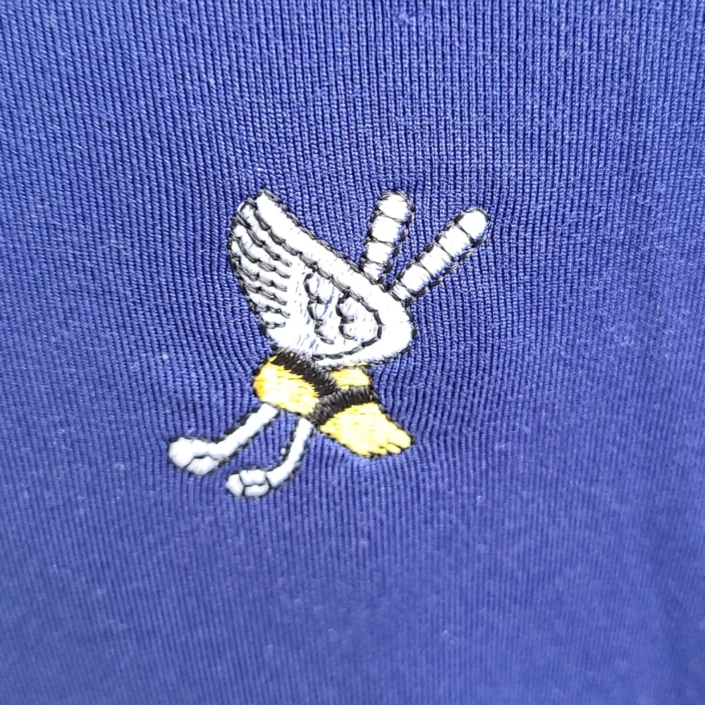 POLO GOLF Ralph Lauren Dark‎ Blue Cantor Fitzgerald Sz XL Long Sleeve Polo Shirt - Picture 5 of 8